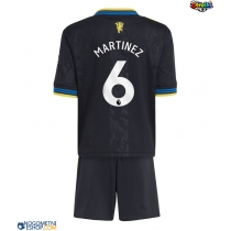 Otroški Nogometni dresi Manchester United Lisandro Martinez #6 Tretji 2025-26 Kratek Rokav (+ Kratke hlače)